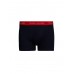 Tommy Hilfiger ανδρικά βαμβακερά boxers 3pack σε σκ. μπλε χρώμα με διαφορετικό χρώμα στο λάστιχο, άνετη γραμμή 95%cotton 5%elastane UM0UM02763 05K